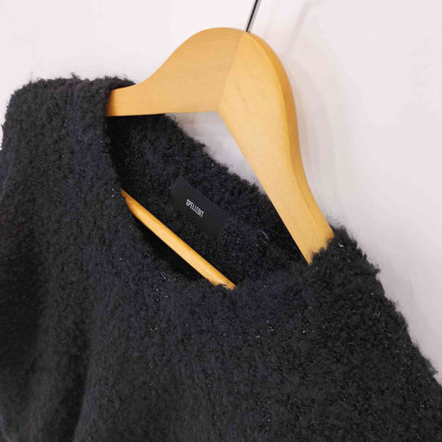 SPELLEDIT 無地 プードル クロップド L/S ニット レディース