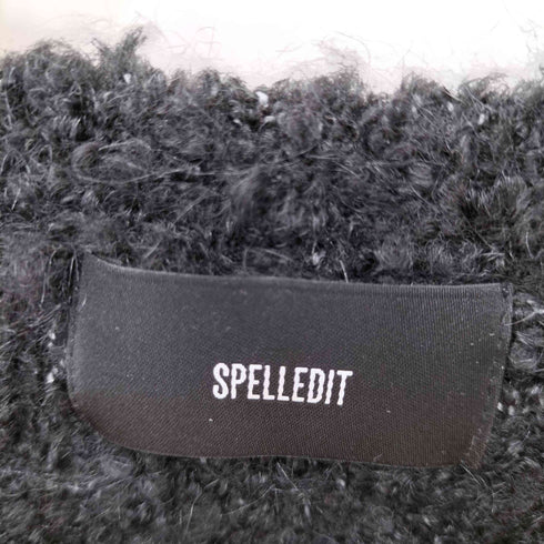 SPELLEDIT 無地 プードル クロップド L/S ニット レディース