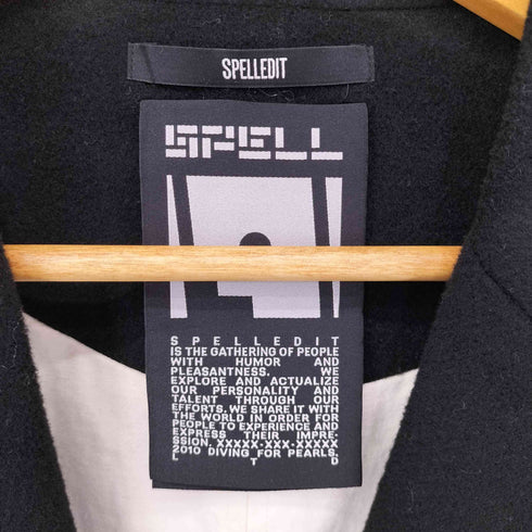 SPELLEDIT ウールナイロンチェスターコート レディース