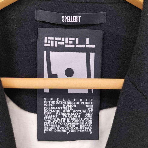 SPELLEDIT ウールナイロンチェスターコート レディース