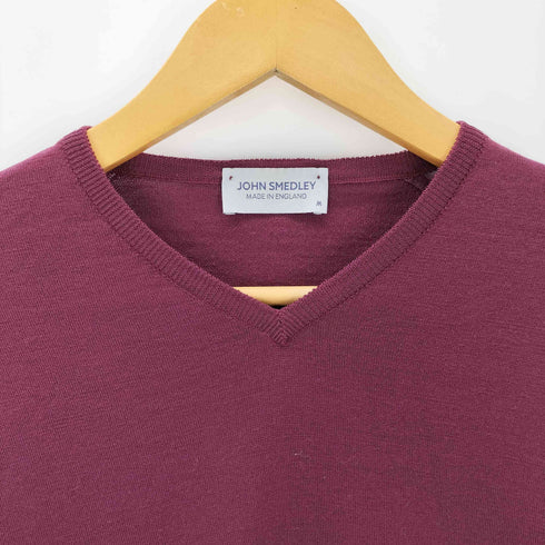 ジョンスメドレー JOHN SMEDLEY Vネック ウールセーター メンズ import:M