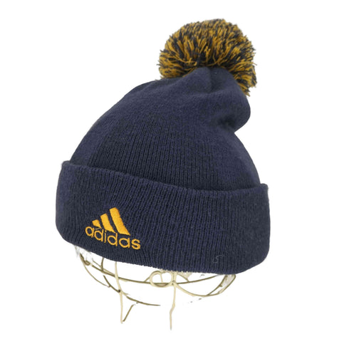 アディダス adidas ロゴ刺繍 ボンボンニット帽 メンズ