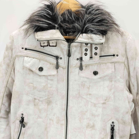 intheattic homme 裏ファー 加工デザインブルゾン メンズ