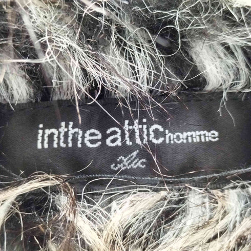 intheattic homme 裏ファー 加工デザインブルゾン メンズ