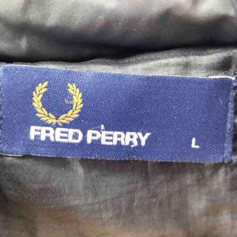 フレッドペリー FRED PERRY ロゴ刺繍 ダウンジャケット メンズ JPN:L