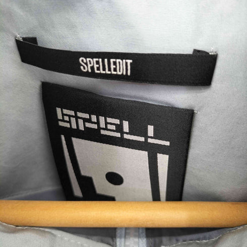 SPELLEDIT ポリコットンナイロンシェル クロップドブルゾン レディース