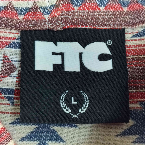 エフティーシー FTC HOODED ORTEGA SHIRT ネイティブ柄 フーデットシャツ メンズ JPN:L
