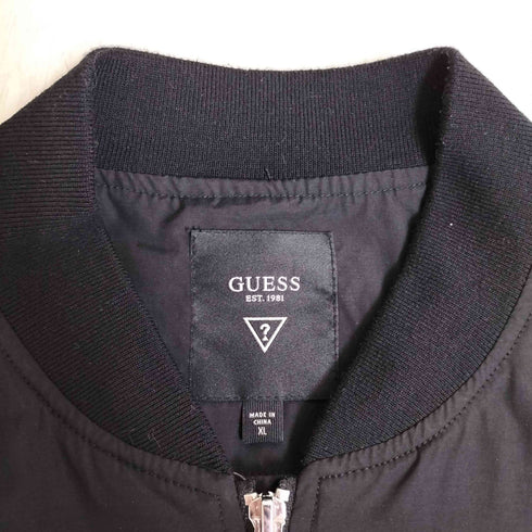 ゲス GUESS ロゴパッチ MA-1 ブルゾン メンズ import:XL