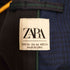 ザラ ZARA チェック 2B テーラードジャケット メンズ USA:44