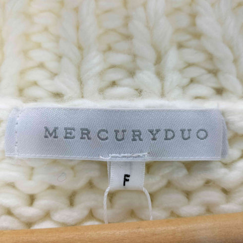 マーキュリーデュオ MERCURYDUO ケーブルスリーブハンドニットガウン レディース FREE