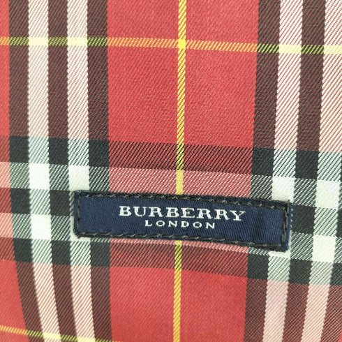 バーバリーロンドン BURBERRY LONDON レザーハンドルチェック柄ナイロントートバッグ MADE IN ITALY レディース