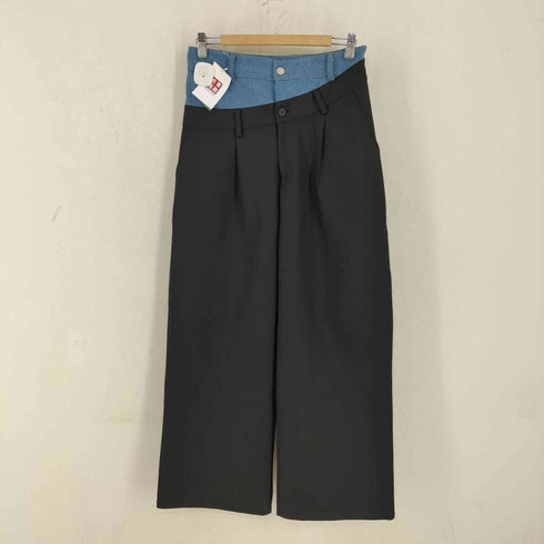 DIKC デニムスプライシング ショートジャケット&ワイドパンツ セットアップ メンズ M