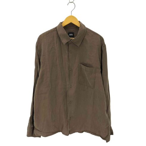 ザラ ZARA フルイドレギュラーフィットシャツ メンズ import:XL