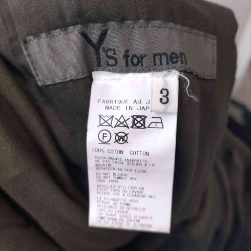 ワイズフォーメン Ys for men 2023AW GARMENT DYED KATSURAGI PANTS WITH 12-TUCKS メンズ JPN:3