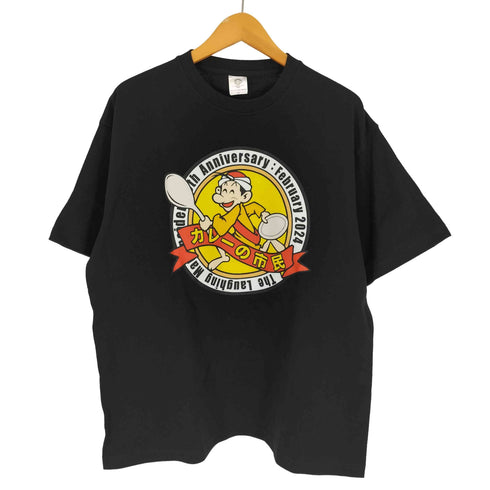 企業 カレー アニメ コラボ プリント クルーネック S/S Tシャツ メンズ JPN:M