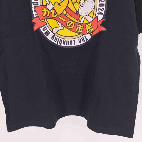 企業 カレー アニメ コラボ プリント クルーネック S/S Tシャツ メンズ JPN:M