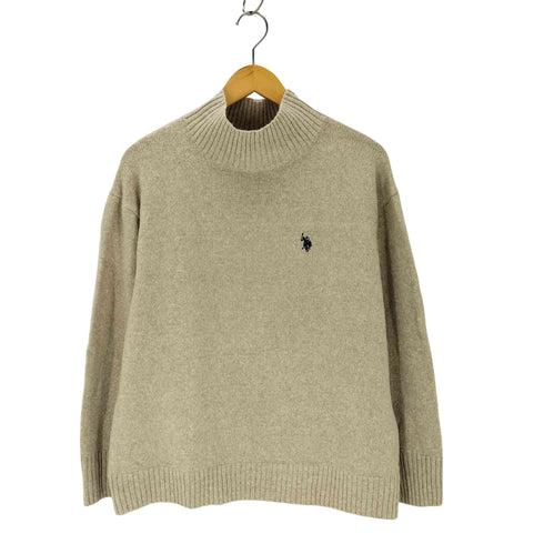 ユーエスポロアッスン U.S.POLO ASSN 刺繍ロゴ ハイネックニット メンズ 3L
