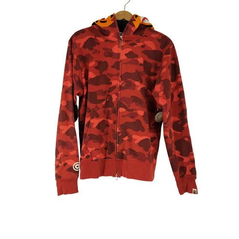 アベイシングエイプ A BATHING APE COLOR CAMO SHARK FULL ZIP HOODIE メンズ JPN:L
