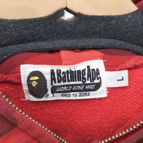 アベイシングエイプ A BATHING APE COLOR CAMO SHARK FULL ZIP HOODIE メンズ JPN:L