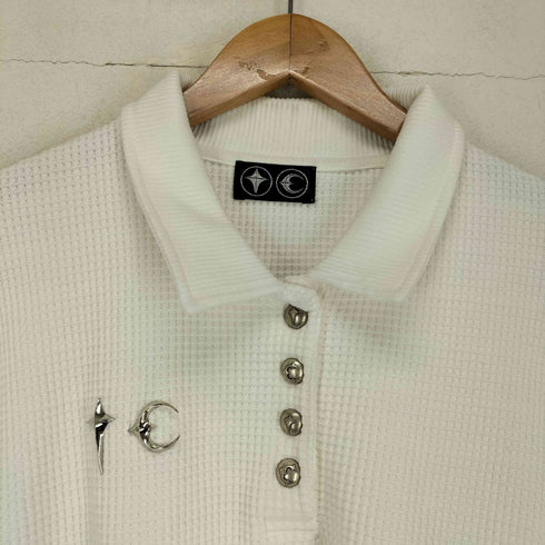 THUG CLUB 24AW メタリックロゴサーマルシャツ レディース JPN:3