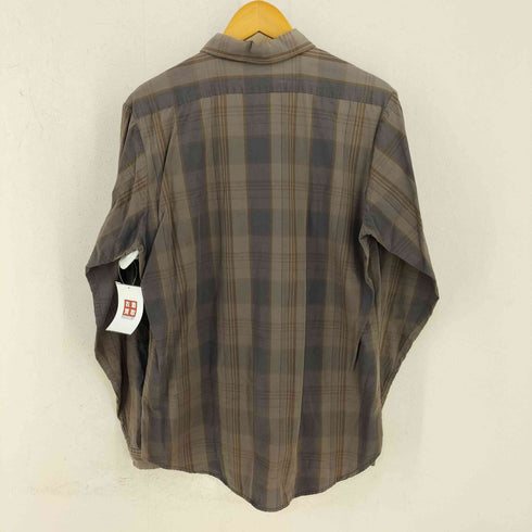 フランクリーダー FRANK LEDER Brown Chequed Shirt メンズ
