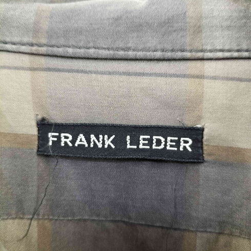 フランクリーダー FRANK LEDER Brown Chequed Shirt メンズ