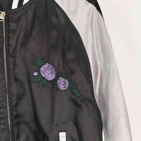 コントライブ CONTRIBE 薔薇 虎 刺繍 スカジャン メンズ JPN:L