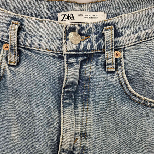 ザラ ZARA ワイドテーパードジーンズ メンズ 38