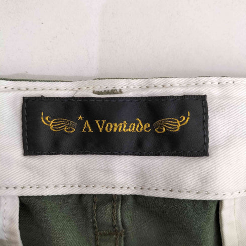 アボンタージ A VONTADE サイドシンチ ボタンフライ チノ ワークパンツ メンズ