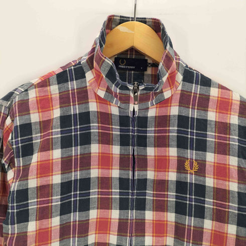 フレッドペリー FRED PERRY 綿麻シャツジャケット メンズ JPN:S
