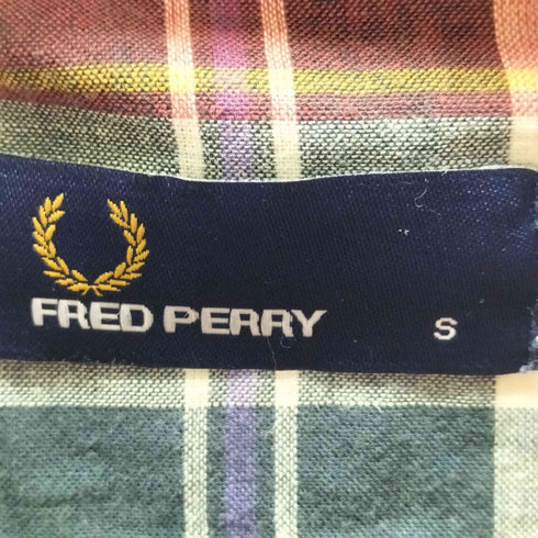 フレッドペリー FRED PERRY 綿麻シャツジャケット メンズ JPN:S