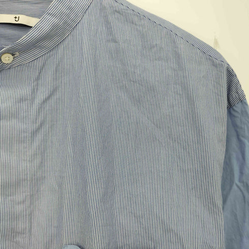 ユニクロプラスジェイ UNIQLO+J スーピマコットンオーバーサイズスタンドカラーシャツ メンズ JPN:L