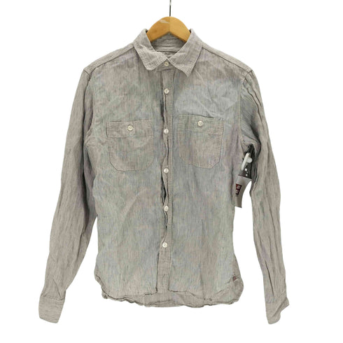 ショット Schott リネンストライプシャツ メンズ JPN:S