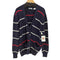 アイゾッドラコステ IZOD LACOSTE 青タグ コットンボーダーカーディガン メンズ import:L