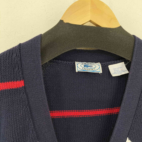 アイゾッドラコステ IZOD LACOSTE 青タグ コットンボーダーカーディガン メンズ import:L
