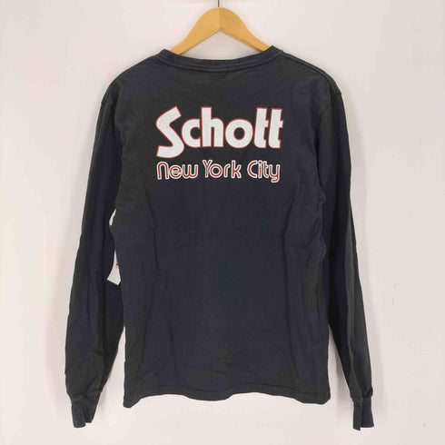 ショット Schott クルーネックカットソー USA製 メンズ JPN:M