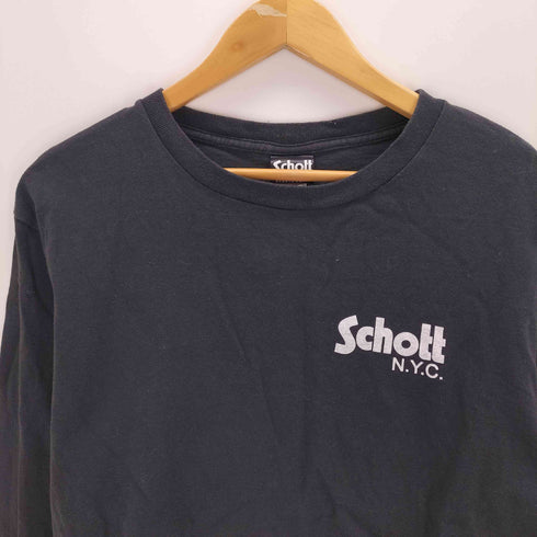 ショット Schott クルーネックカットソー USA製 メンズ JPN:M