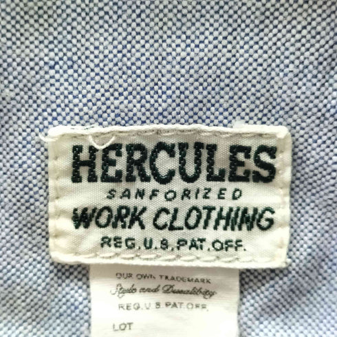 ヘラクレス HERCULES ボタンダウン ワークシャツ メンズ 14 1/2