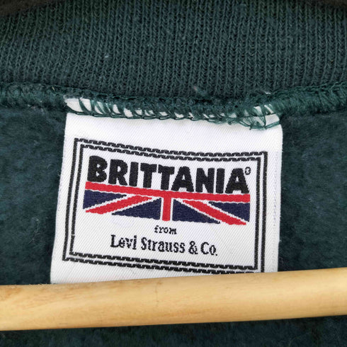 ブリタニア BRITTANIA クルーネックスウェット プレーン 無地 メンズ