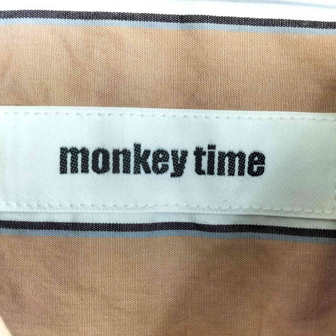 モンキータイム MONKEY TIME MULTI STRIPE BROAD CPO SHIRT メンズ JPN:XL