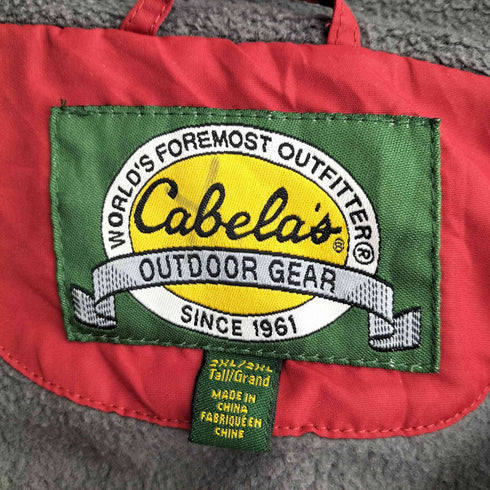 カベラス Cabela's ロゴ刺繍 バイカラー シェルドシンチラジャケット メンズ 2XL