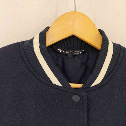 ザラ ZARA CROPPED BOMBER JACKET クロップドボンバージャケット レディース import:L
