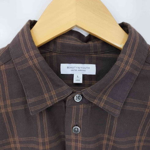 ビューティーアンドユースユナイテッドアローズ BEAUTY & YOUTH UNITED ARROWS BY ダブル ウインドウペン シャツ メンズ JPN:L
