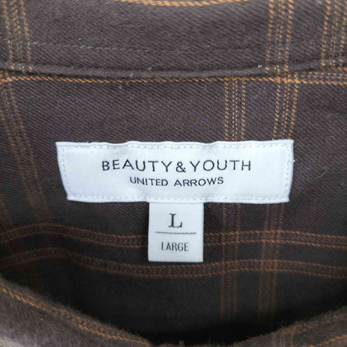 ビューティーアンドユースユナイテッドアローズ BEAUTY & YOUTH UNITED ARROWS BY ダブル ウインドウペン シャツ メンズ JPN:L