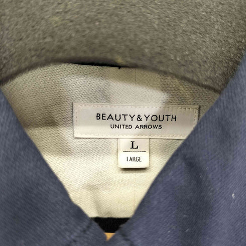 ビューティーアンドユースユナイテッドアローズ BEAUTY & YOUTH UNITED ARROWS BY COOLMAX シャンブレー ショートスリーブ シャツ メンズ JPN:L