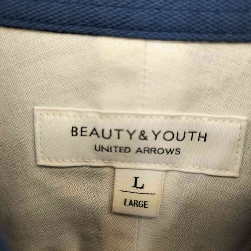 ビューティーアンドユースユナイテッドアローズ BEAUTY & YOUTH UNITED ARROWS BY COOLMAX シャンブレー ショートスリーブ シャツ メンズ JPN:L