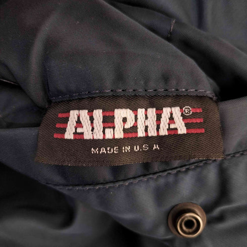 アルファ ALPHA MADE IN USA 旧タグ IDEALジップ MA-1 フライトジャケット メンズ import:M