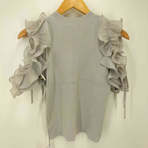 スナイデル snidel Sustainaフリルスリーブニットトップス レディース ONE SIZE