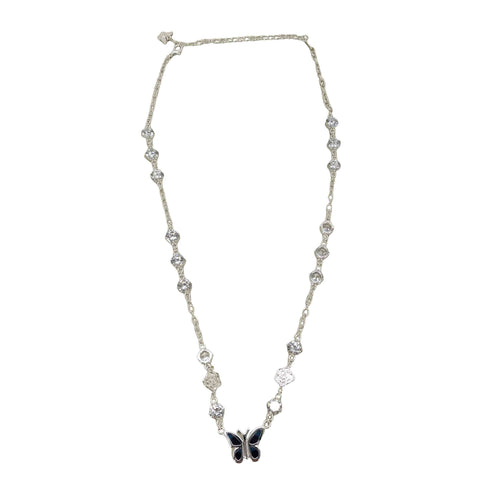 stugazi White Zirconia Angel Necklace メンズ