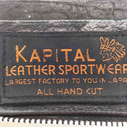 キャピタル KAPITAL レザーウォレット スマイル メンズ